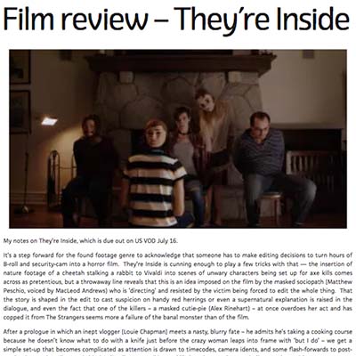 Film review – They’re Inside